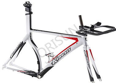 China Aerodynamic Aluminum Time Trial Frame Multi Color With Flat Integrated Seatpost supplier