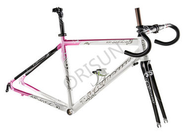 China Lovely Girls / Womens Road Bike Frame 700C Aluminum Alloy 7005 Lightweight supplier