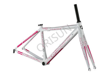 China Compact Structure Ladies Road Bike Frame 49cm With Inner Cable Routing supplier