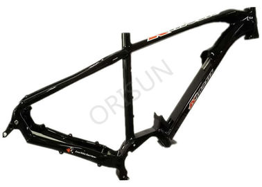China Electric Mid Drive Bike Frame , 27.5 Black Lightweight Mtb Frame Tapered Headset supplier