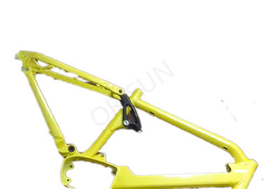 China Electric Aluminum Full Suspension Frame , 27.5 Plus Motorized Bike Frame supplier