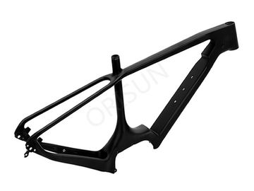 China Mid - Drive Freestyle Mens Bike Frame Black Color Full Carbon Material supplier