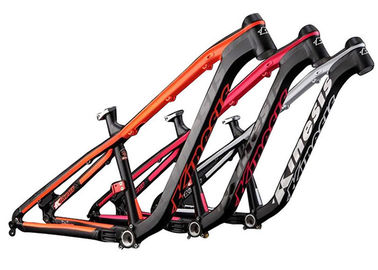China Black / Orange Mtb Mountain Bike Frame Aluminum Alloy Hardtail AM Riding Style supplier