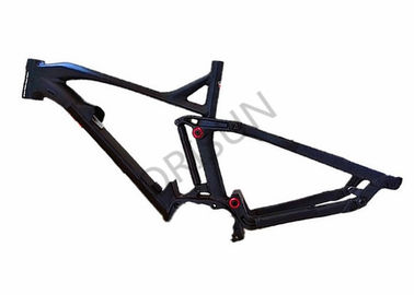 China Full Suspension Motorized Bike Frame 140mm Travel Electric Trail Riding Style supplier