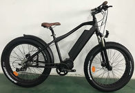 China 26er Aluminum Electric Fat Bike , Mid - Drive Black 1000w Electric Bike factory