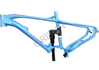 China Mid Drive Electric Aluminum Bike Frame Blue Color With Hidden Battery company