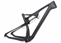 China Custom Painting 27.5 Full Suspension Carbon Frame With XC Riding Style factory