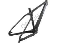 China Black Carbon Fiber Custom Made Bike Frames Internal Cable Routing 26 Inch factory