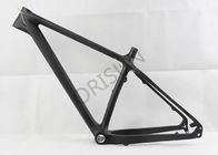 China 26 Inch Snow Carbon Fat Bike Frame Lightweight 190 X 12 Mm Thru - Axle Dropout factory