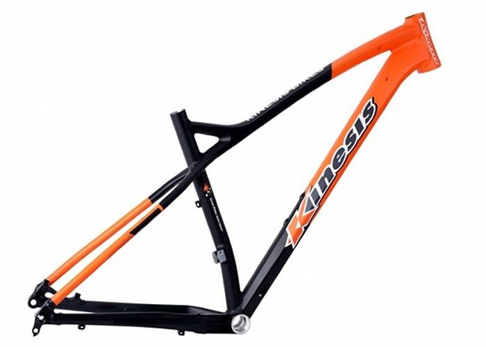 Cold Forged Aluminum Mtb Hardtail Frame Orange Color 148 X 12 Dropout