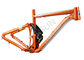 Aluminum Orange Trail Bike Frame Full Suspension Lightweight Structure supplier