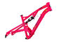 Full Suspension Trail Mountain Bike Frame Red / Yellow Color 124mm Travel supplier
