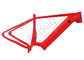Red Aluminum Electric Bike Frame Disc Brake With Built - In Battery supplier