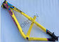 Slope Freestyle Dirt Jump Bike Frame Yellow Color Trail / Am Riding Style supplier