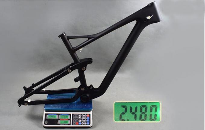 Carbon Full Suspension Lightweight Bike Frame 29er Matte Black Finish