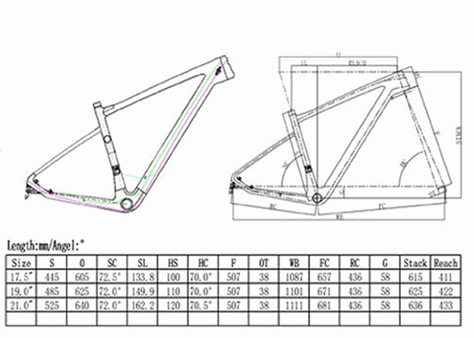 Superlight Carbon Fiber Bike Frame , 29er Mountain Bike Frame 142 X 12 Dropout