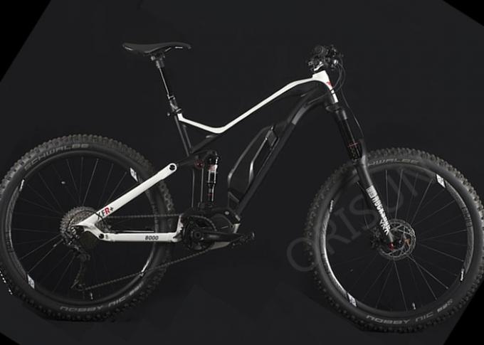 Full Suspension Electric Bike Frame 27.5er Boost All Mountain Riding Style