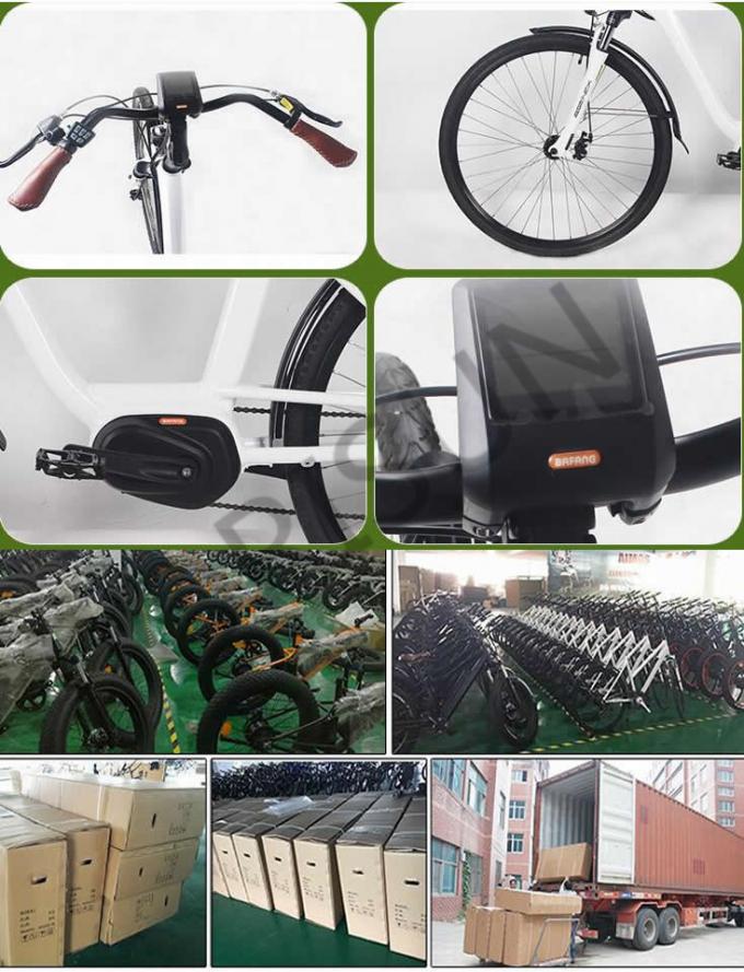 Step Through 700c Custom Electric Bike Customized Painting For City Road