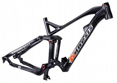 China Disc Brake Full Suspension Ebike Frame , Aluminum Mountain Trail Bike Frame supplier