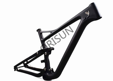 China Carbon Full Suspension Lightweight Bike Frame 29er Matte Black Finish supplier