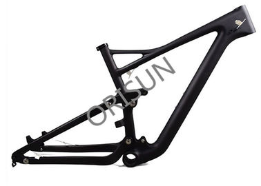 China Full Suspension Race Bike Carbon Frame XC / Trail Mtb 122 Mm Wheel Travel supplier