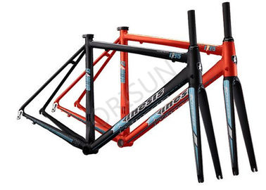 China Outer Cables Routing Scandium Bike Frame , 53cm Full Carbon Bike Frame supplier
