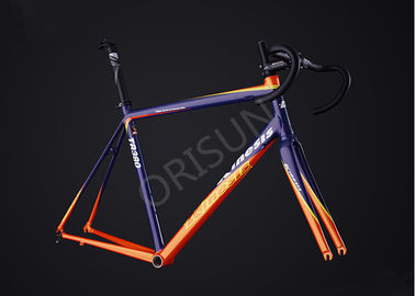 China SPF Integrated Fork Aluminum Bicycle Frame Custom Painting For Road Riding supplier