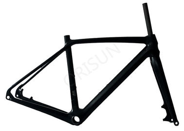 China Lightweight Carbon Bike Frame Disc Brake With Customized Painting Design supplier