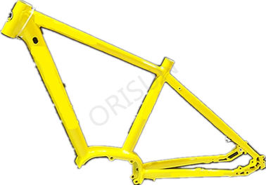 China Aluminum Yellow Bike Frame , 29 Inch Electric Mountain Bicycle Frames supplier