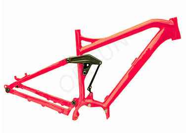 China Electric Full Suspension Mtb Frame , 29er Mtb Bike Frames Mid - Drive Motor supplier