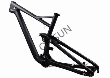 China Carbon Full Suspension Mtb Frame Disc Brake 4.5 Inch Wheel Travel Open Mould Design supplier