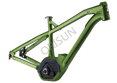 China 27.5  Inch Green Aluminum Electric Bike Frame XC Hardtail Full Suspension supplier