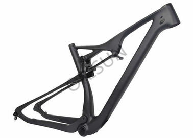 China Custom Painting 27.5 Full Suspension Carbon Frame With XC Riding Style supplier
