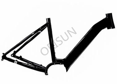 China 700c Black Custom Bicycle Frames , Custom Road Bike Frames Patented Design supplier