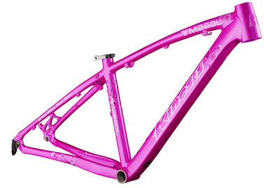 China 26er Aluminum Alloy Ladies Bike Small Frame , Pink Ladies Mtb Frame supplier
