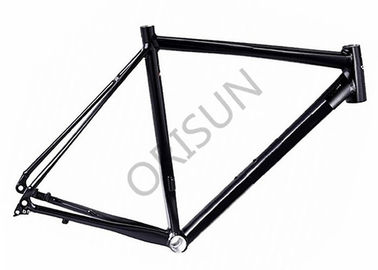 China Black Flat Mount Road Bike Frame Aluminum Material For Offroad Racing supplier