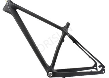 China Black Full Carbon Fiber Fat Bike Frame Customized Painting For Snow Bike supplier