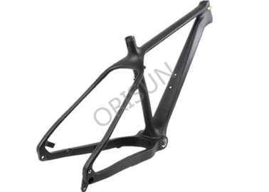 China Black Carbon Fiber Custom Made Bike Frames Internal Cable Routing 26 Inch supplier