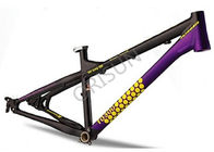 China 4X / Slopestyle Bike Frames , 26 Inch Black Bmx Frame With Rear Dropouts factory