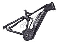 China 29er CX Full Suspension Ebike Frame , Custom E Bike Frame With 148 X 12 Dropout factory