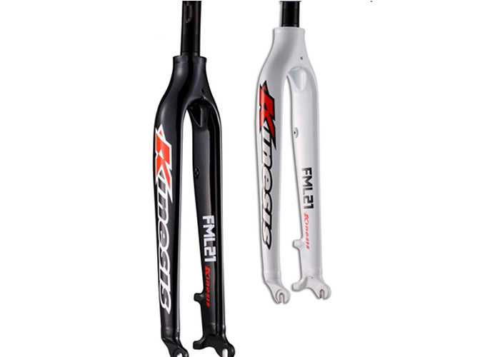 White / Black Rigid Custom Bike Forks 800 Grams With SPF Forming Technology