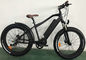 China 26er Aluminum Electric Fat Bike , Mid - Drive Black 1000w Electric Bike exporter