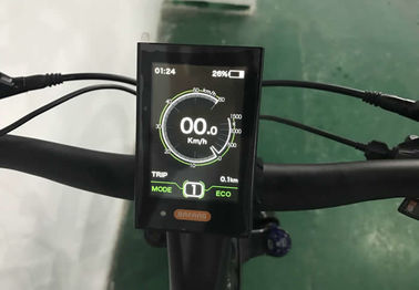 26er Aluminum Electric Fat Bike , Mid - Drive Black 1000w Electric Bike supplier