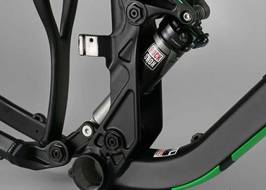 Aluminum Alloy All Mountain Bike Frame Black / Green Color Lightweight Structure supplier