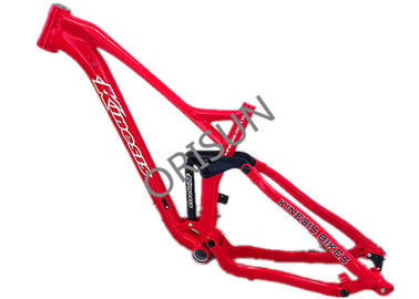 Red Full Suspension Bike Frame 27.5er Plus Trail / Am Riding Style Custom Logo supplier