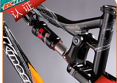 Aluminum XC Full Suspension Bike Frame 100mm Travel 4 - Linkage Structure supplier