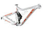 29er White Bike Frame Internal Cable Routing , Bike Frame Parts Tapered Headset supplier