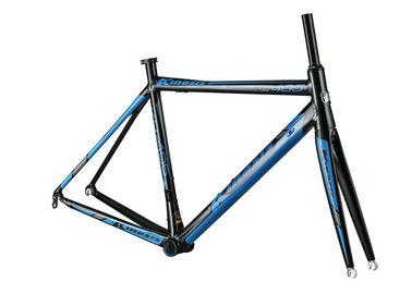 Lightweight 700C Aluminum Bike Frame Blue Color With A Shape Upper Fork supplier