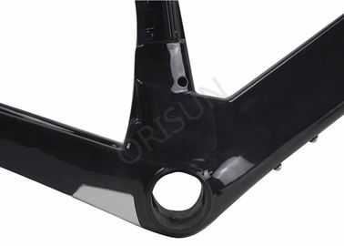 Aerodynamic Racing Carbon Bike Frame Black Color Matt / Golossy Finish supplier