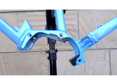 Mid Drive Electric Aluminum Bike Frame Blue Color With Hidden Battery supplier